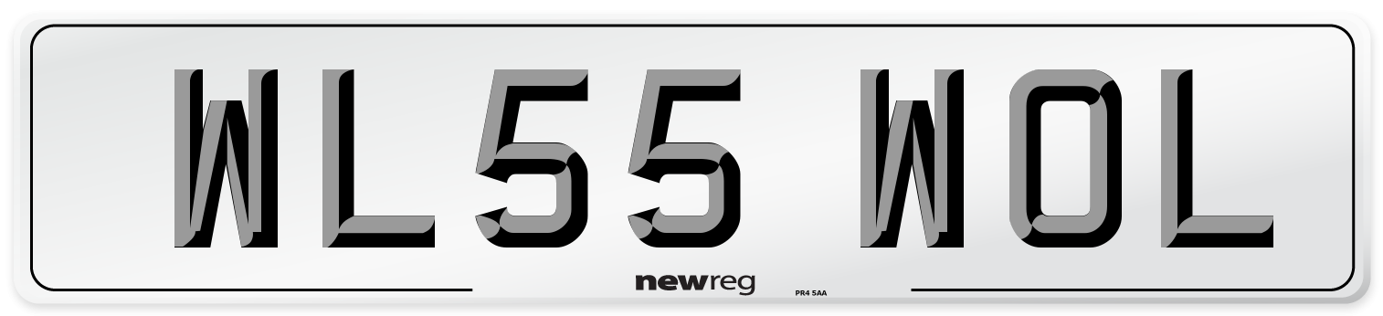WL55 WOL Number Plate from New Reg